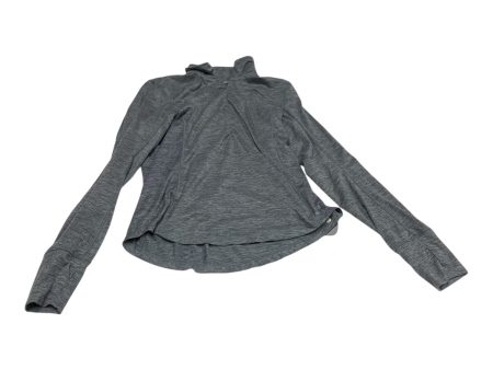 Athletic Top Long Sleeve Collar By Brooks In Grey, Size: M Supply