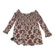 Top Long Sleeve By Melrose And Market In Floral Print, Size: L For Discount