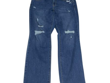 Jeans Straight By Old Navy In Blue Denim, Size: 12 on Sale