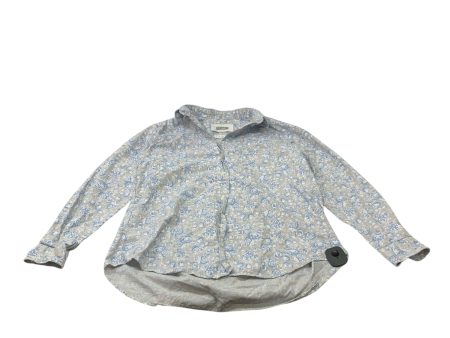 Top Long Sleeve By Grayson In Blue & Grey, Size: M Supply