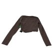 Top Long Sleeve By Shein In Brown, Size: M on Sale