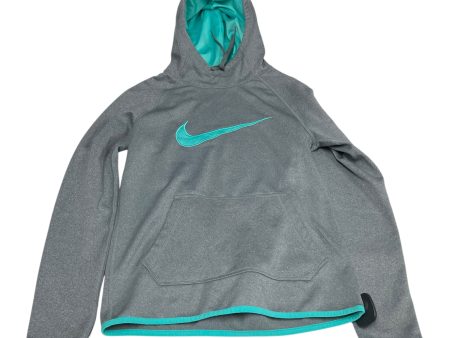 Athletic Sweatshirt Hoodie By Nike Apparel In Grey, Size: Xs Online now