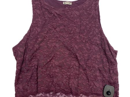 Top Sleeveless By Free People In Purple, Size: L Discount