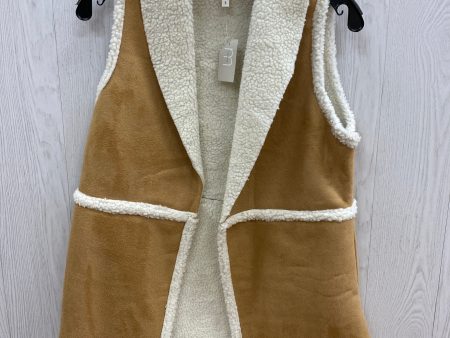 Vest Faux Fur & Sherpa By Maurices In Brown & Cream, Size: S Fashion