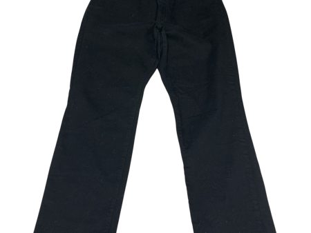 Jeans Straight By Universal Thread In Black Denim, Size: 12 For Discount