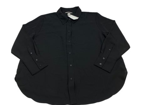 Top Long Sleeve By H&m In Black, Size: Xl For Cheap