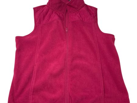 Vest Fleece By Bobbie Brooks In Pink, Size: L Online Hot Sale