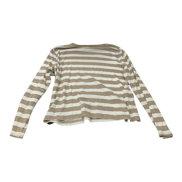 Top Long Sleeve By Talbots In Brown & Cream, Size: Sp on Sale