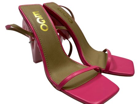 Sandals Heels Block By Ego In Pink, Size: 8 Online Sale