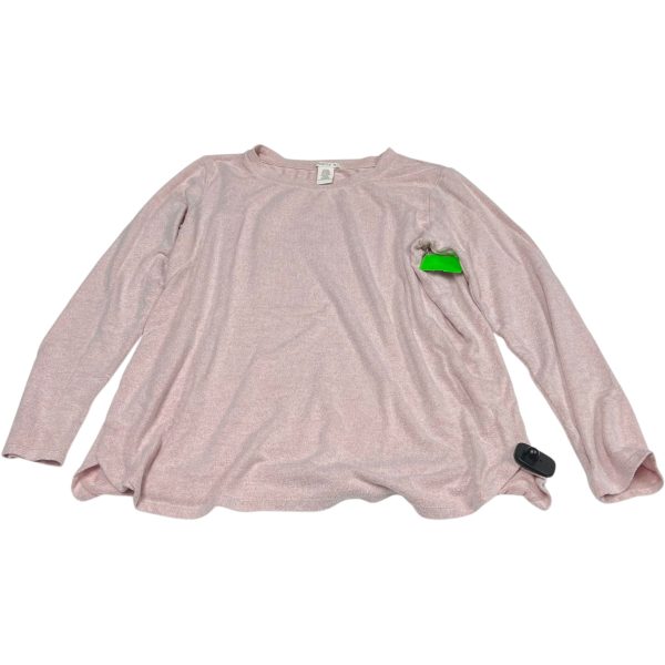 Top Long Sleeve By Matty M In Pink, Size: Xl Supply