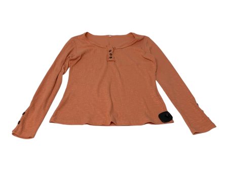 Top Long Sleeve By Clothes Mentor In Orange, Size: S Discount