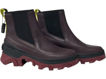 Boots Combat By Sorel In Maroon, Size: 7.5 Online Hot Sale