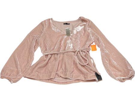 Top Long Sleeve By J. Crew In Pink, Size: M For Sale