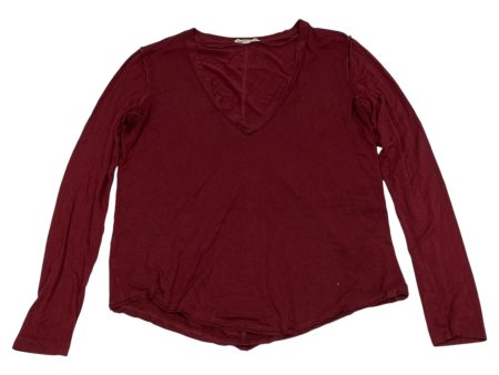 Top Long Sleeve By We The Free In Red, Size: L Discount