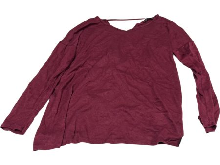 Top Long Sleeve By Shop Basic In Red, Size: Xl Online now