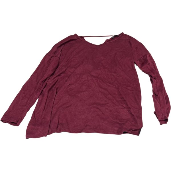 Top Long Sleeve By Shop Basic In Red, Size: Xl Online now