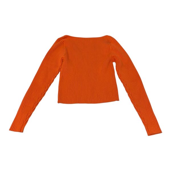 Top Long Sleeve By The Frolic In Orange, Size: L For Cheap