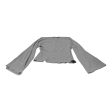 Top Long Sleeve By Listicle In Grey, Size: M Fashion