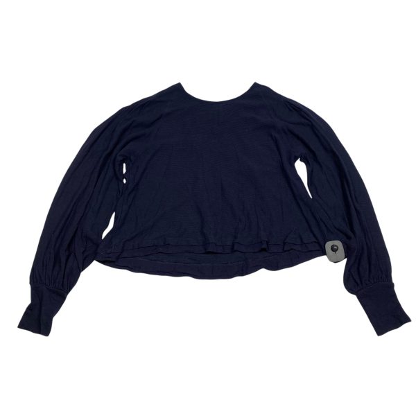 Top Long Sleeve By Free People In Navy, Size: S For Discount