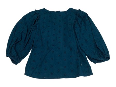 Top Long Sleeve By Universal Thread In Blue, Size: S Online Hot Sale