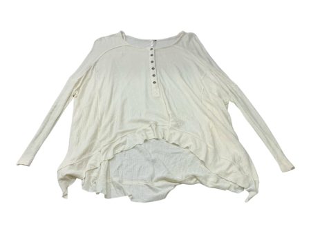 Top Long Sleeve By Free People In Cream, Size: Xs Hot on Sale