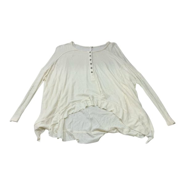 Top Long Sleeve By Free People In Cream, Size: Xs Hot on Sale