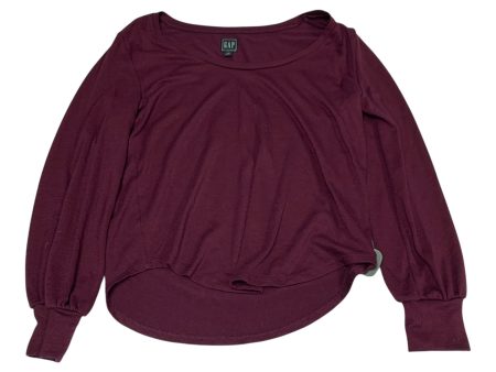 Top Long Sleeve By Gap In Purple, Size: S For Sale