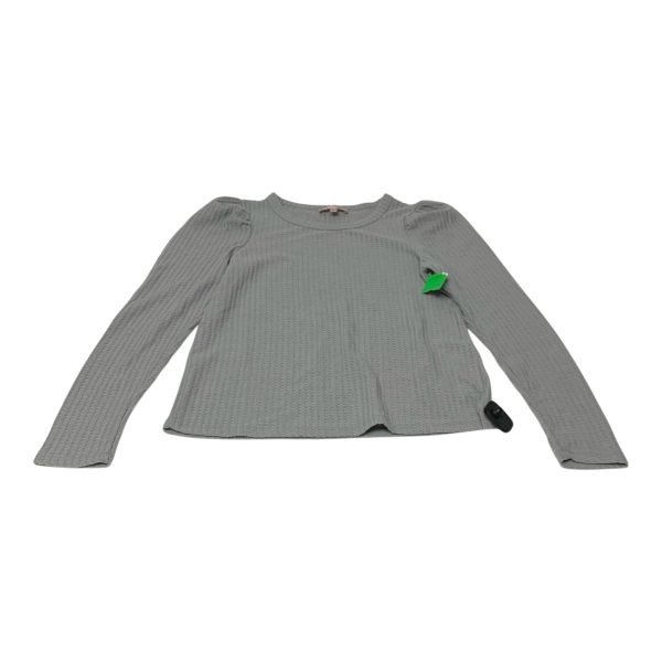 Top Long Sleeve By Philosophy In Grey, Size: M Supply