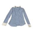 Top Long Sleeve By H&m In Blue, Size: Xs Supply