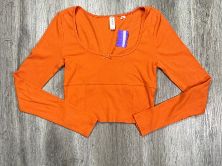 Orange Top Long Sleeve La Hearts, Size S For Sale