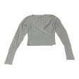 Top Long Sleeve By Pink Rose In Grey, Size: S Fashion