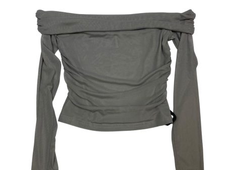 Top Long Sleeve By Remidoo In Grey, Size: S Fashion