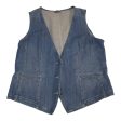 Vest Other By J. Jill In Blue Denim, Size: M Online Sale