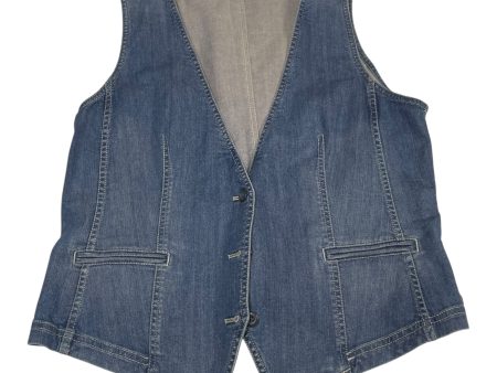 Vest Other By J. Jill In Blue Denim, Size: M Online Sale