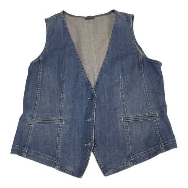 Vest Other By J. Jill In Blue Denim, Size: M Online Sale