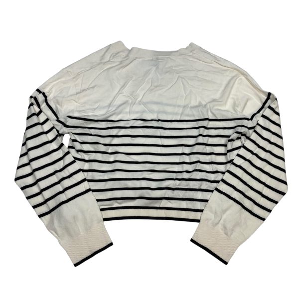 Top Long Sleeve By H&m In Cream, Size: M Fashion