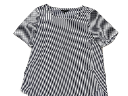 Top Short Sleeve By Banana Republic In Striped Pattern, Size: L Cheap