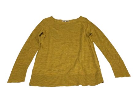 Top Long Sleeve By Loft In Yellow, Size: L For Sale