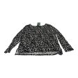 Top Long Sleeve By Mario Serrani In Animal Print, Size: Xl on Sale