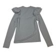 Top Long Sleeve By Gap In Silver, Size: Xs Cheap