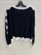 Top Long Sleeve By Planet by Lauren G In Black & White, Size: Osfm Fashion