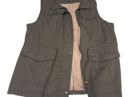 Vest Faux Fur & Sherpa By Cesttoi In Green, Size: 1x For Discount