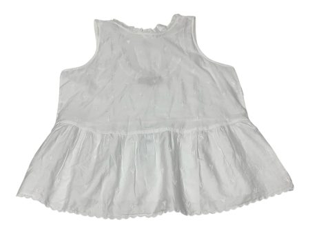 Top Sleeveless By Loft In White, Size: M For Cheap