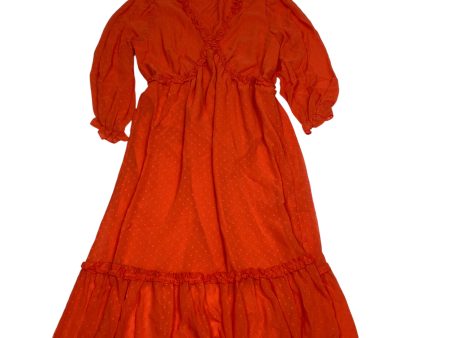 Dress Casual Midi By Nanette By Nanette Lepore In Orange, Size: M Online now