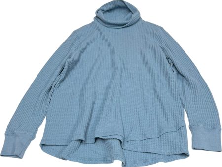 Top Long Sleeve By Como Vintage In Blue, Size: M Online