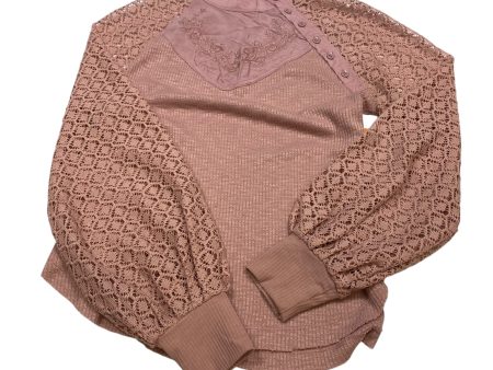 Top Long Sleeve By Free People In Pink, Size: Xs Supply