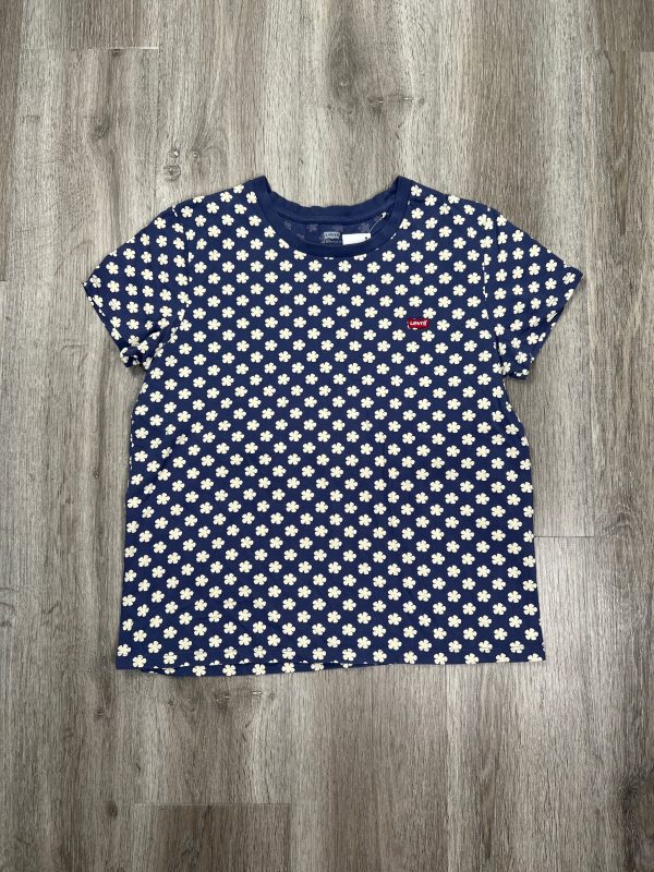 Top Short Sleeve By Levis In Blue, Size: M For Cheap