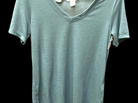 Top Short Sleeve By Athleta In Blue, Size: S Cheap