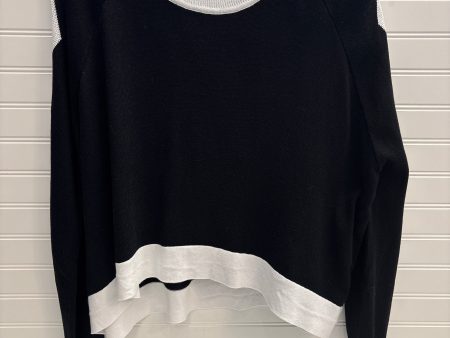 Top Long Sleeve By Planet by Lauren G In Black & White, Size: Osfm Fashion