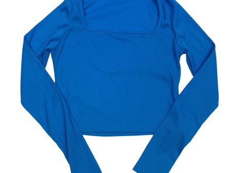 Top Long Sleeve Basic By Pretty Little Thing In Blue, Size: S Online Sale